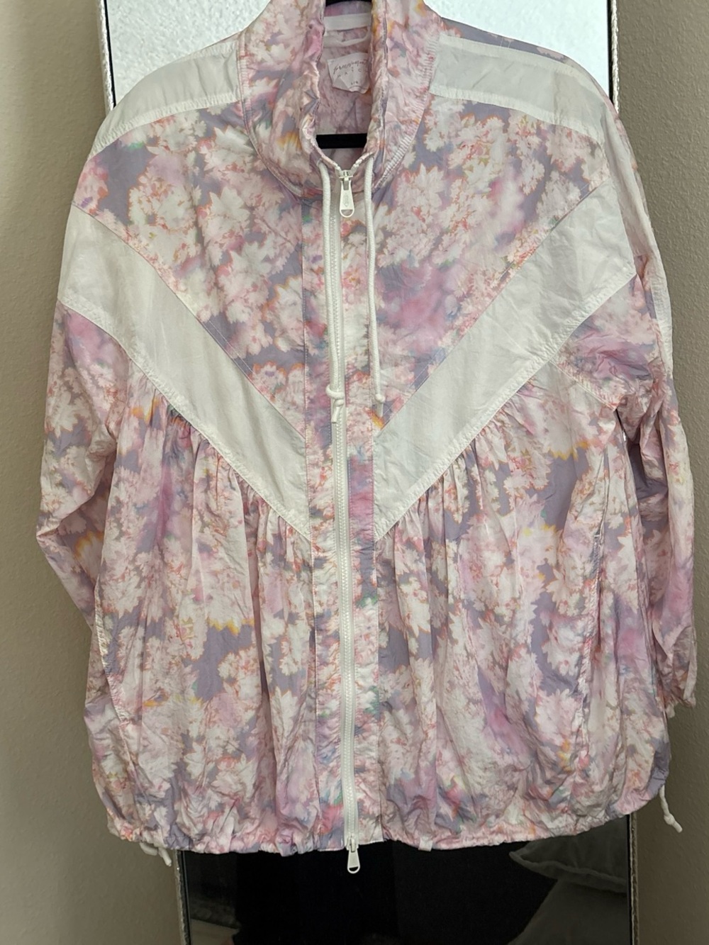 Free movement Pink & White Floral Bomber Jacket
